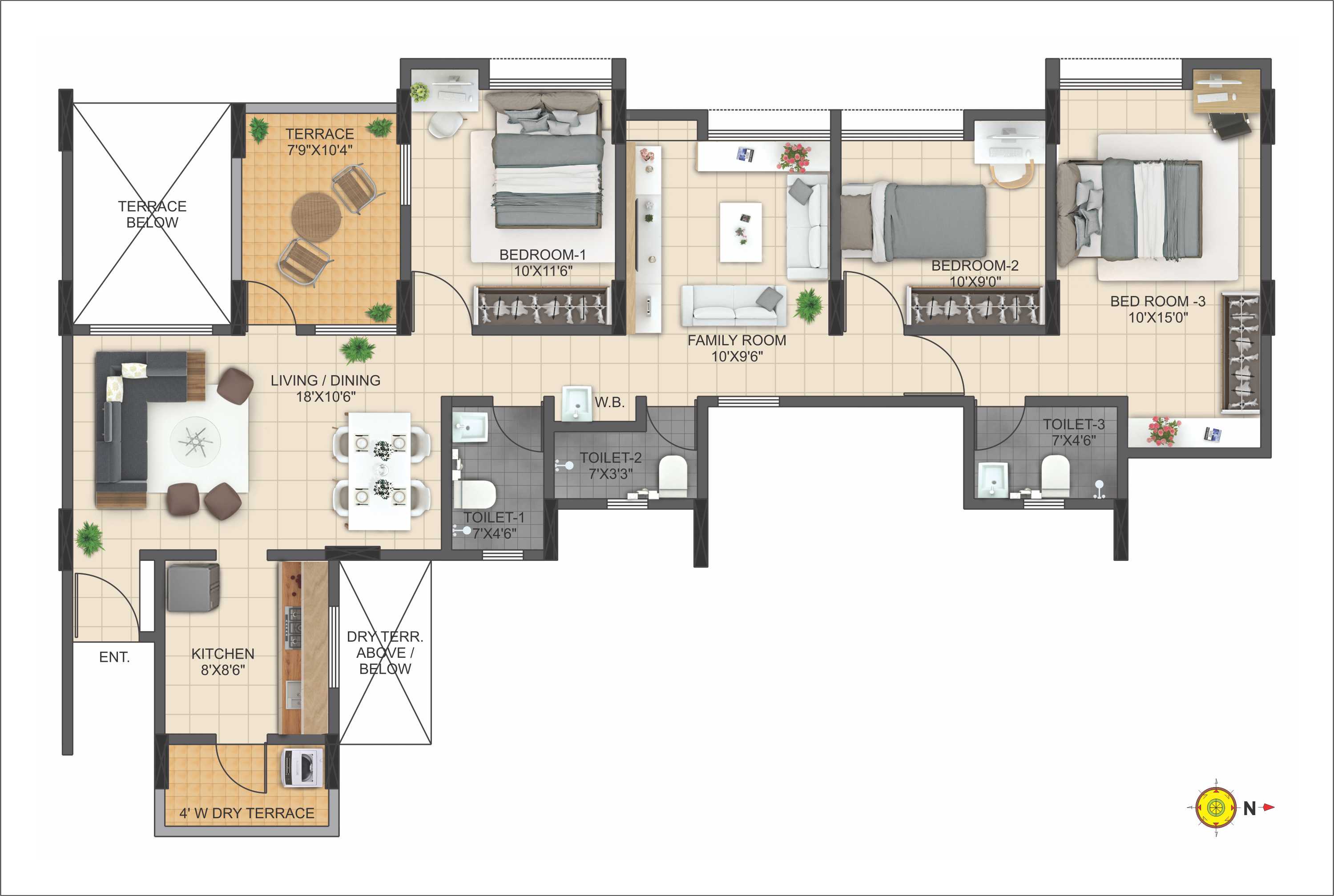 Prestige Avenue- Tenth Floor Plan