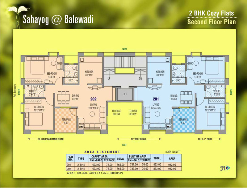 Sahayog- Second Floor Plan